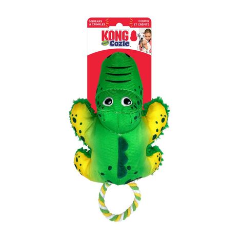 Brinquedo Para Cães Kong Cozie Tuggz Alligator P-M