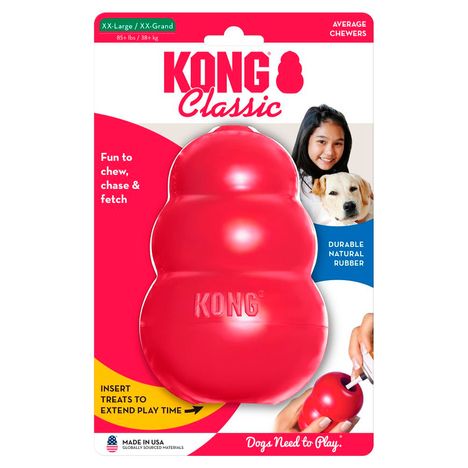 Dispensador de Ração e Petisco Para Cães Kong Classic - X-Large