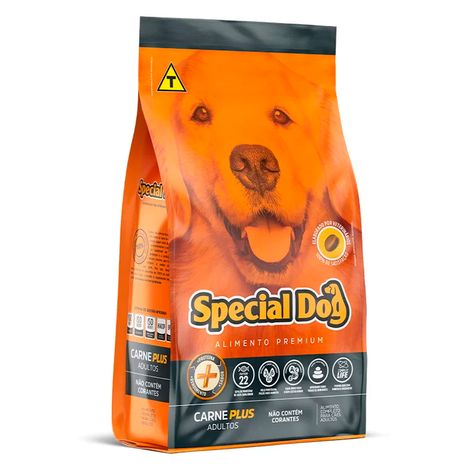 Ração Special Dog para Cães Adultos Sabor Carne Plus - 20Kg