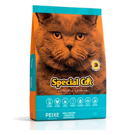 Ração Premium Special Cat para Gatos Adultos Sabor Peixe - 20Kg