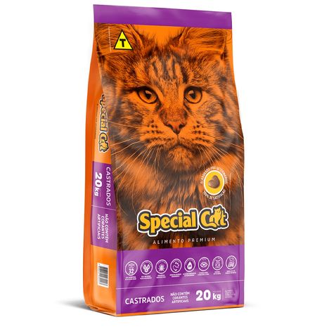 Ração Special Cat Para Gatos Adultos Castrados 20 kg Ração Special Cat Para Gatos Adultos Castrados 20 kg