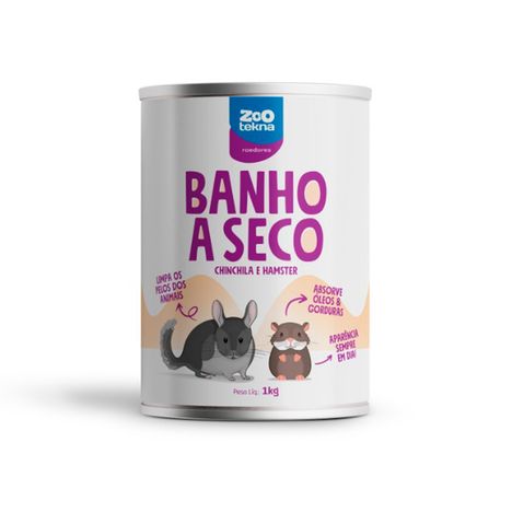 Pó Banho a Seco Zootekna Roedores 1 kg Pó Banho a Seco Zootekna Roedores 1 kg