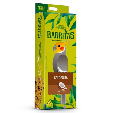 Bastão Para Calopsita Sabor Coco - Barritas 70g Bastão Para Calopsita Sabor Coco - Barritas 70g