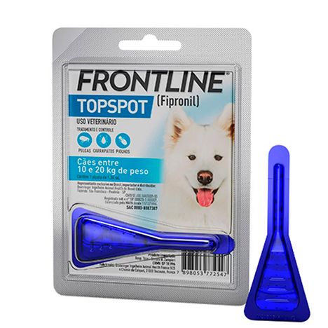 Frontline Topspot Antipulgas e Carrapatos de 10kg á 20kg Frontline Topspot Antipulgas e Carrapatos de 10kg á 20kg