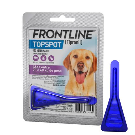 Frontline Topspot Antipulgas e Carrapatos de 20kg á 40kg Frontline Topspot Antipulgas e Carrapatos de 20kg á 40kg