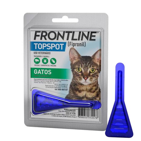 Frontline Topspot Gatos Antipulgas e Carrapatos até 10kg Frontline Topspot Gatos Antipulgas e Carrapatos até 10kg