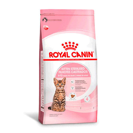 Ração Royal Canin Kitten Sterilised Para Gatos Filhotes 1,5 Kg