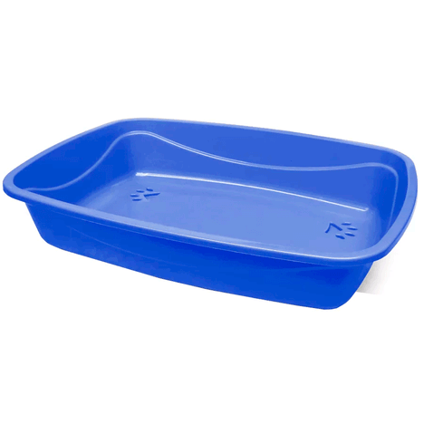Caixa de Areia Higiênica Alta Cat Plus - Azul