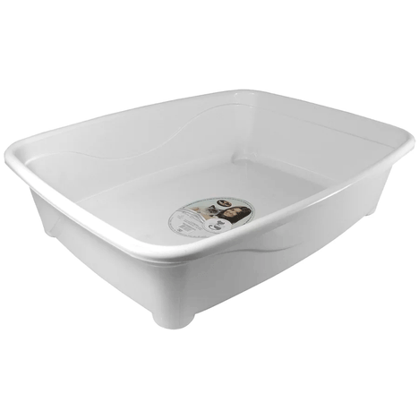 Caixa de Areia para Gato Classic Furacão Pet - Branco Caixa de Areia para Gato Classic Furacão Pet - Branco