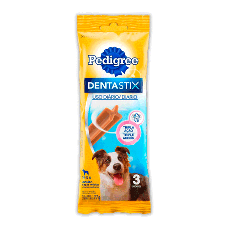 Petisco Pedigree Dentastix Cuidado Oral Para Cães Adultos Raças Médias 77g Petisco Pedigree Dentastix Cuidado Oral Para Cães Adultos Raças Médias 77g