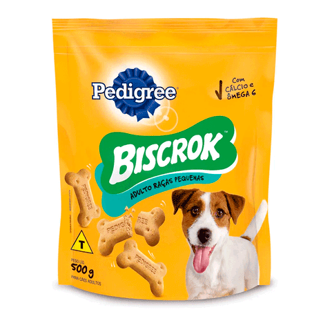 Biscoito Pedigree Biscrok Mini para Cães Adultos de Raças Pequenas 500g