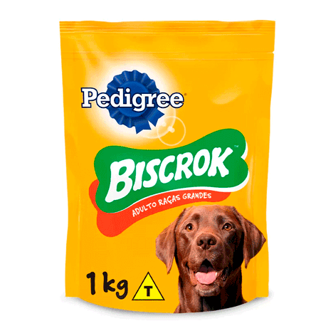Biscoito Pedigree Biscrok  para Cães Adultos de Raças Grandes 1Kg