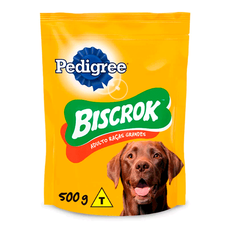 Biscoito Pedigree Biscrok  para Cães Adultos de Raças Grandes 500g