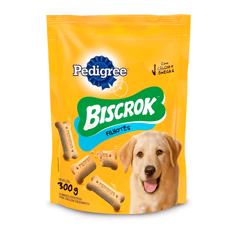 Biscoito Pedigree Biscrok Junior para Cães Filhotes 300g