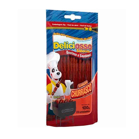 Osso Deliciosso Palito Sabor Churrasco 100g Osso Deliciosso Palito Sabor Churrasco 100g