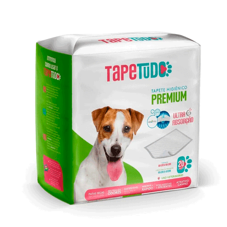 Tapete Higiênico Tapetudo 55x60 - Com 20 Un. Tapete Higiênico Tapetudo 55x60 - Com 20 Un.