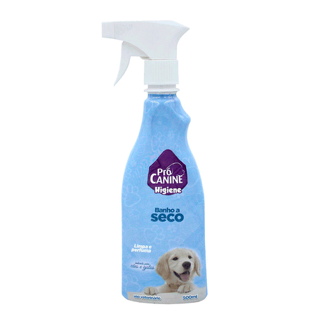 Banho A Seco Pró Canine Limpa E Perfuma para Cães 500ml Banho A Seco Pró Canine Limpa E Perfuma para Cães 500ml