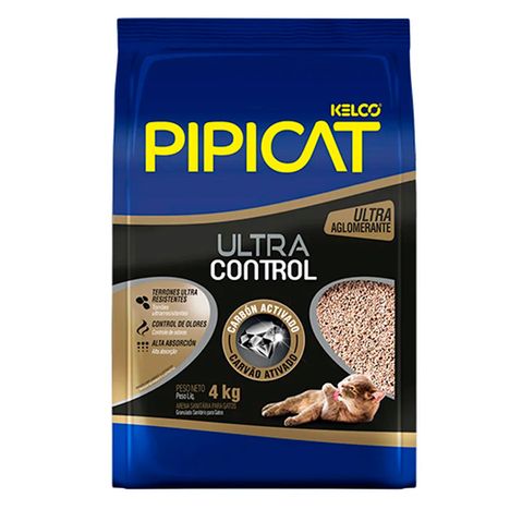 Granulado Sanitário Pipicat Ultra Control para Gatos 4 kg Granulado Sanitário Pipicat Ultra Control para Gatos 4 kg