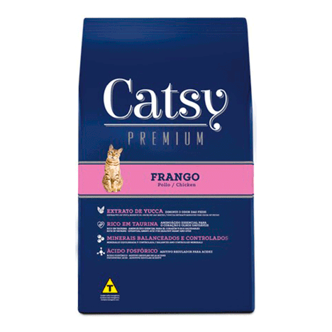 Ração Catsy Premium Gatos Sabor Frango 10,1 kg Ração Catsy Premium Gatos Sabor Frango 10,1 kg