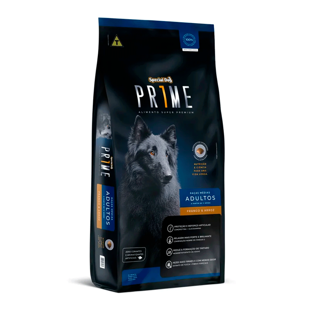 Ração Special Dog Prime Cães Adultos Sabor Frango 3Kg - petbox