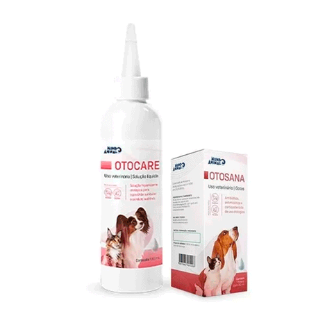 Kit Otológico Otosana 20ml e Otocare 100ml Kit Otológico Otosana 20ml e Otocare 100ml