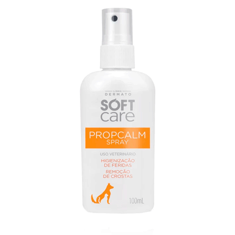 Solução Higienizadora Soft Care Propcalm Spray para Cães e Gatos 100ml Solução Higienizadora Soft Care Propcalm Spray para Cães e Gatos 100ml