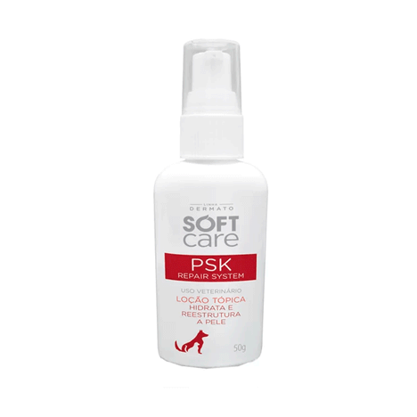 Loção Hidratante Soft Care PSK Repair System para Cães e Gatos 50g