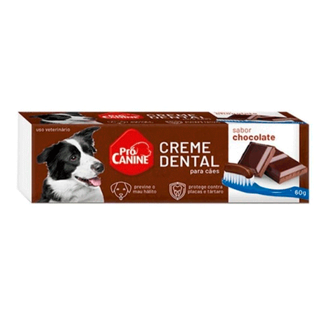 Creme Dental para Cachorro PróCanine Chocolate 60g Creme Dental para Cachorro PróCanine Chocolate 60g