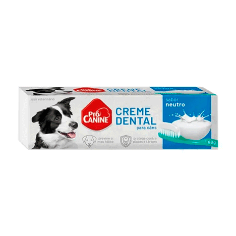 Creme Dental para Cachorro PróCanine Neutro 60g Creme Dental para Cachorro PróCanine Neutro 60g