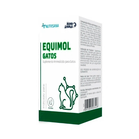 Suplemento Nutrisana Equimol Gatos 60ml Suplemento Nutrisana Equimol Gatos 60ml