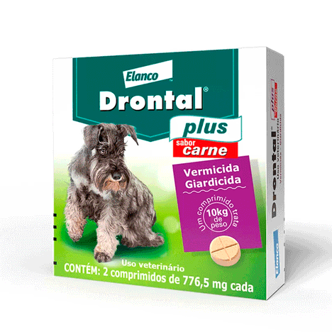 Drontal Plus para Cães de 10 kg Sabor Carne (2comp.)