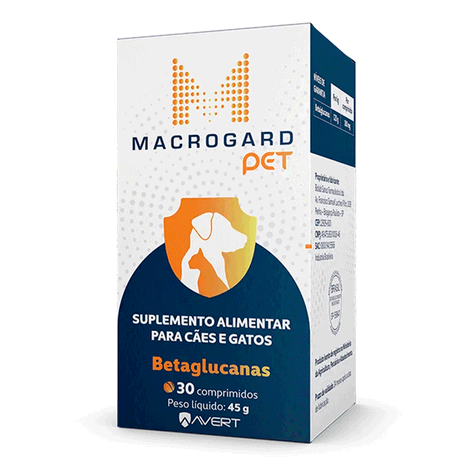 Suplemento Macrogard Pet 45gr para Cães e Gatos 30 Comprimidos