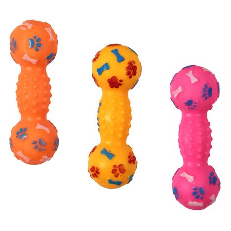 Brinquedo Pet Mordedor Alteres de Borracha 13cm - 1 Unidade Brinquedo Pet Mordedor Alteres de Borracha 13cm - 1 Unidade