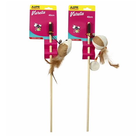 Brinquedo Pet Vareta de Madeira Pardo 40cm Brinquedo Pet Vareta de Madeira Pardo 40cm