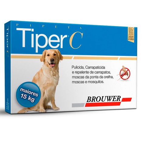Antipulgas e carrapaticida Tiper C Brouwer para Cães acima 15kg