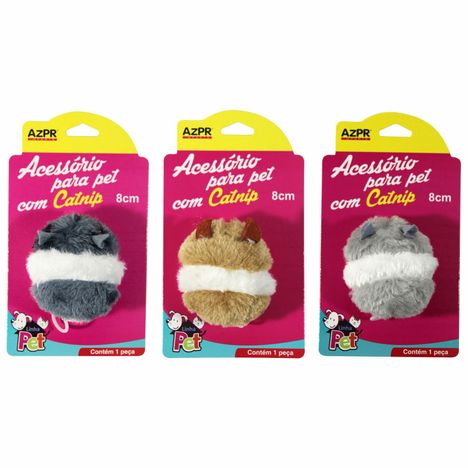 Brinquedo Pet Ratinho Bicolor 6cm - 1 Unidade Brinquedo Pet Ratinho Bicolor 6cm - 1 Unidade