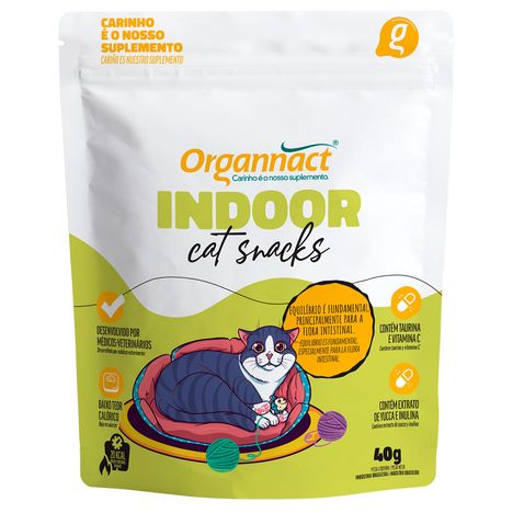 Indoor Cat Snacks Organnact 40g