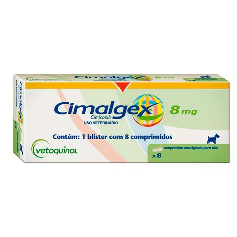 Anti-inflamatório Cimalgex para Cães 8MG - 8 Comprimidos