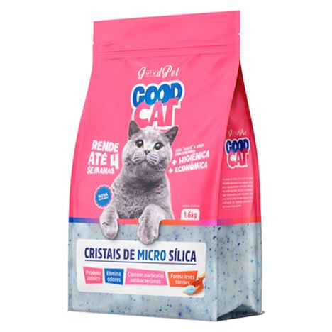 Areia Sanitária Micro Cristais de Sílica 1,6kg - PetLike Good Cat