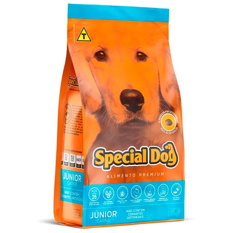 Ração Special Dog Júnior de Raças Grandes Sabor Carne 20 Kg