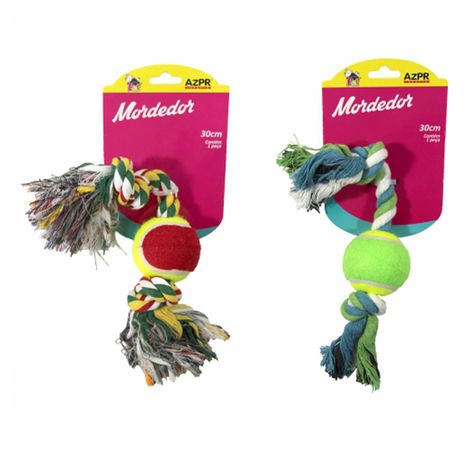 Brinquedo Pet Bolinha Com Corda 30cm