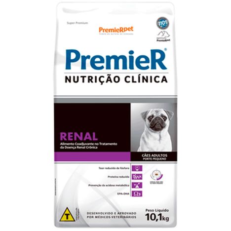 Ração Premier Cães Adultos Nutrição Clínica Renal Raças Pequenas 10,1 kg