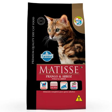 Ração Farmina Matisse Para Gatos Adultos Sabor Frango e Arroz 7,5kg Ração Farmina Matisse Para Gatos Adultos Sabor Frango e Arroz 7,5kg