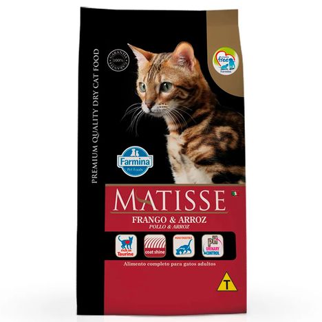 Ração Farmina Matisse para Gatos Adultos Sabor Frango e Arroz 7,5kg