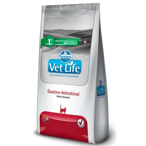 Ração Vet Life Natural gastro Intestinal Para Gatos Adultos 2 kg Ração Vet Life Natural gastro Intestinal Para Gatos Adultos 2 kg