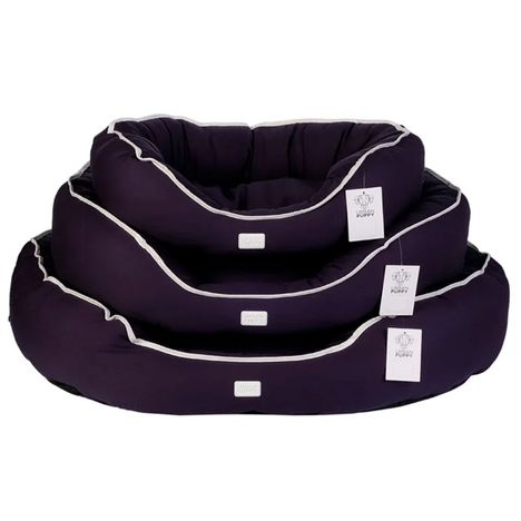 Cama Oval Urban Puppy para Cães Sarja Lisa Marinho P - 1 Unid.