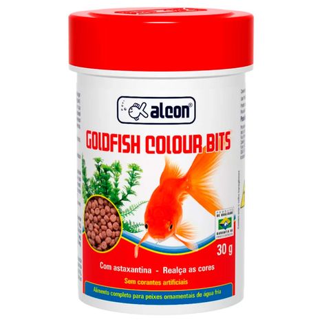 Alimento Alcon Goldfish Colour Bits para Peixes 30g Alimento Alcon Goldfish Colour Bits para Peixes 30g