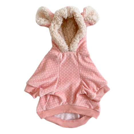 Blusão Plush Rosa Poás com Capuz 09 Blusão Plush Rosa Poás com Capuz 09