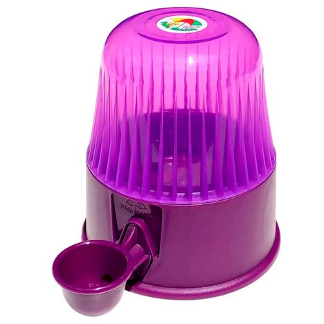 Bebedouro Vida Mansa Raças Pequenas - 2L Violeta Transparente