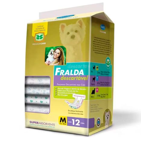 Fralda Descartável Chalesco Para Cães Fêmea - M Fralda Descartável Chalesco Para Cães Fêmea - M